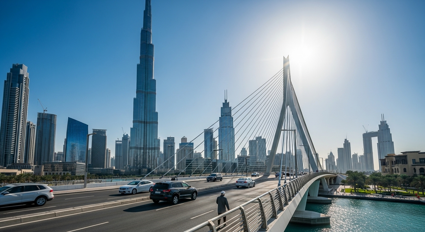 Modern bridge connecting businesses with clients